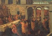 JACOPO del SELLAIO The Banquet of Ahasuerus oil painting picture wholesale